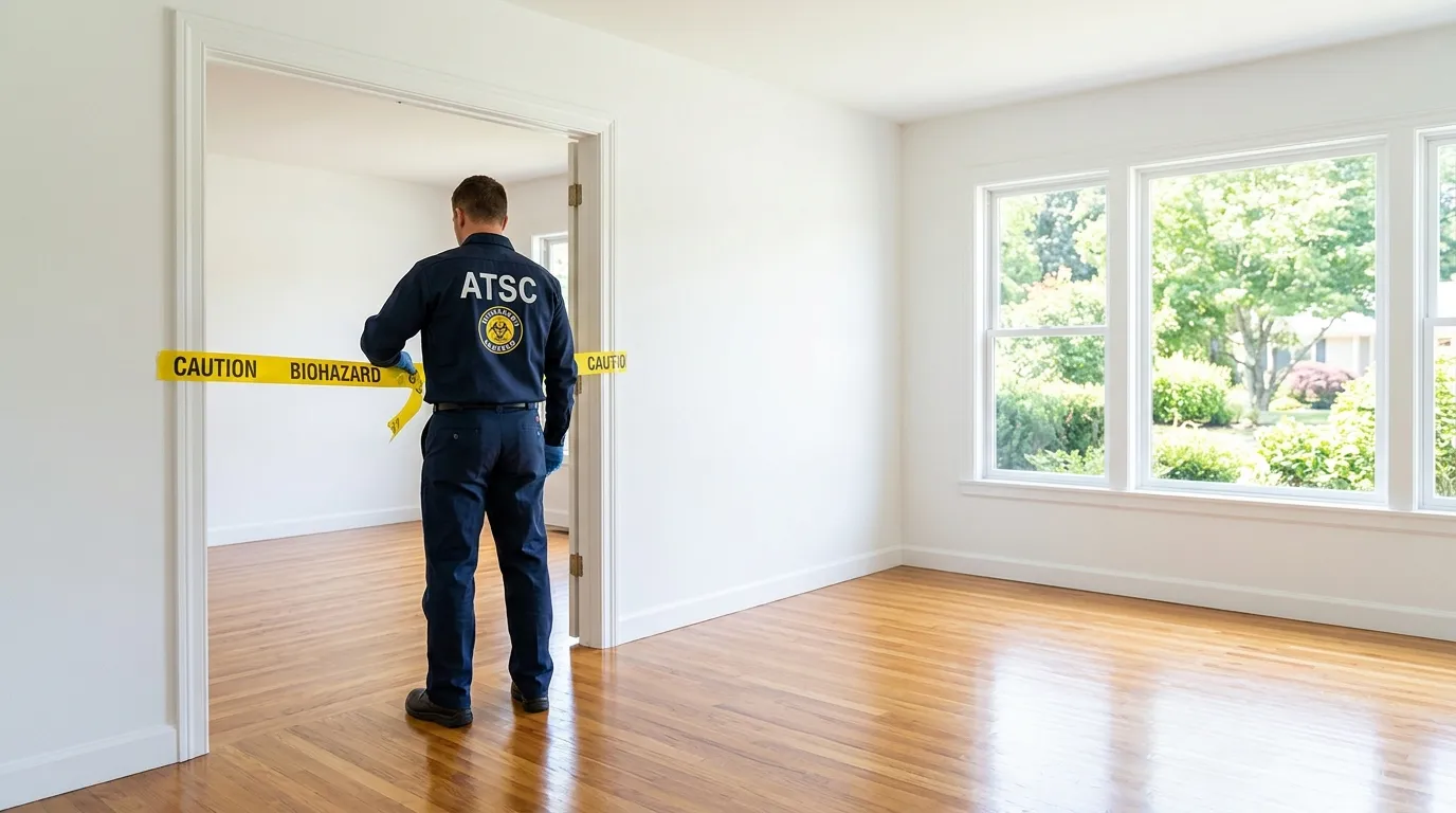 Certified biohazard cleanup crew performing Crime Scene Cleanup in Spotswood